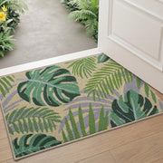DEXI front view shows full monstera pattern and welcoming benefit