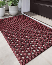 DEXI front packaging view showing red doormat and entrance protection
