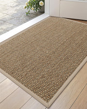 DEXI front view 24x36 beige mat showing clean entrance benefit
