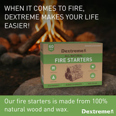 Dextreme burning demo outdoors lighting charcoal efficiently for camping