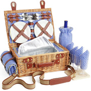 DHAEE wicker basket front view showing organized storage and classic look