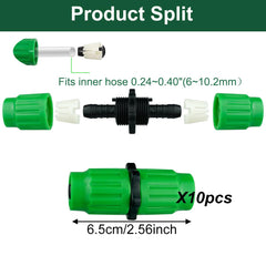 Dhieong close-up of reinforced ABS+TPR plastic connector detail, durable weather-resistant benefit