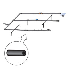 DIG coupling in use connecting two drip lines, speeds installation benefit