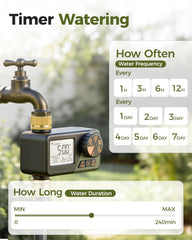 Diivoo clear digital display showing next schedule for easy program monitoring