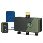 Diivoo front view of 3-zone controller showing ports and weatherproof case for durability