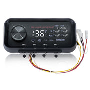 Dilomber control board front panel showing LED display and buttons for precise grill control