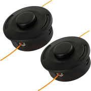 Direvcdro front view trimmer head showing bump-feed design and easy replacement benefit