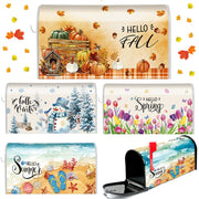 Dispowreath front view of four seasonal covers showing all designs for curb appeal