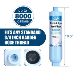 DIYOLE attached to garden hose demonstrating quick screw-on installation benefit