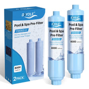 DIYOLE front view of hose filter showing compact design and easy install benefit