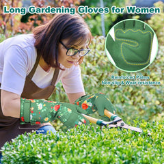 DLY gloves pruning a rose bush, protecting hands and improving control