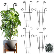 Dntorx front packaging showing 4-piece trellis kit and clips for easy plant support