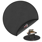 DocSafe front view of 60-inch round mat showing full coverage benefit