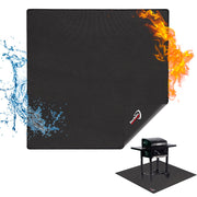 DocSafe front view of 48-inch mat protecting deck for safer grilling