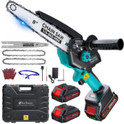 DocSmart front view packaged chainsaw showing compact design and portability