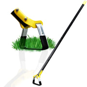 DonSail front view of full hoe showing blade and pole, durable design benefit