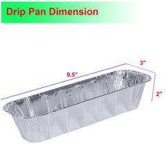 DONSIQIZZ single aluminum tray close-up highlighting heavy-duty foil strength