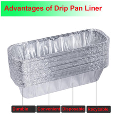 DONSIQIZZ used drip pan filled with grease showing safe disposable containment