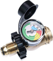 DOZYANT adapter front view showing QCC1 connection and gauge for compatibility