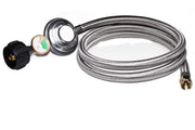 DOZYANT front view of hose and gauge showing clear connection and fit