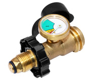 DOZYANT adapter front view showing gauge for easy tank checks