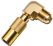 DOZYANT front view of brass adapter showing connection and reliable fit