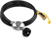 DOZYANT front view of hose and regulator showing ready-to-use connection benefit