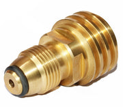 DOZYANT adapter front view showing brass finish and durable design benefit