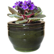 Dphagesy front view olive drab pot showing elegant finish and stability