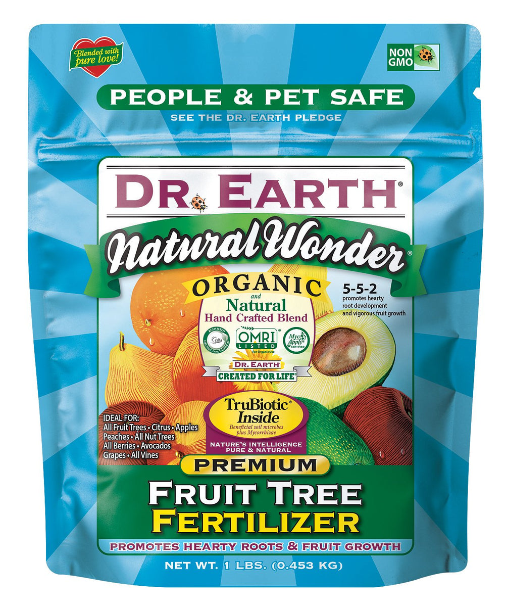Dr. Earth natural wonder front packaging showing product and organic benefits