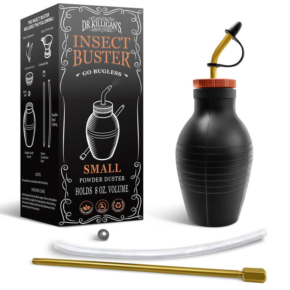 Dr. Killigan's bulb duster front view showing durable build and funnel benefit