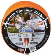 Dramm ColorStorm front view showing bright orange hose and length