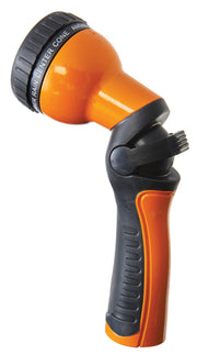 Dramm Revolution front view showing ergonomic grip and bright orange finish for easy identification