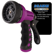 Dramm Revolver front view showing berry finish and durable metal construction for long life