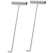 Dreyoo hooks front view showing two stainless steel T-hooks and clean finish benefits