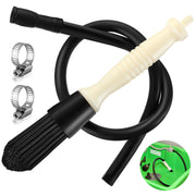Dreyoo front view of parts washer brush showing compact profile and benefit of reach