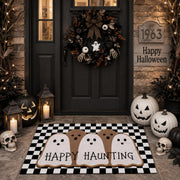 Drydiet front door set staged on porch, welcoming seasonal visitors