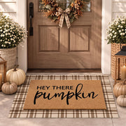 Drydiet front view of doormat set showing warm fall welcome benefit