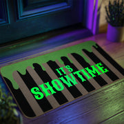 Drydiet front view of Halloween door mat showing spooky design and welcome look