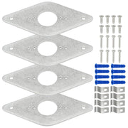 Dsyboko front view mounting plate showing secure support and stable faucet fit