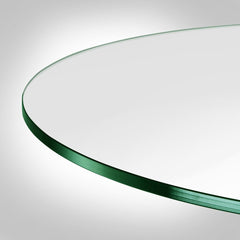 Dulles Glass top-down on coffee table showing clear, low-profile protection
