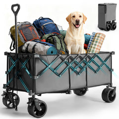DUMOS 49in front view showing large cargo capacity and sturdy frame