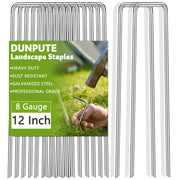 DUNPUTE front packaging showing 100-pack heavy-duty staples and long-term value
