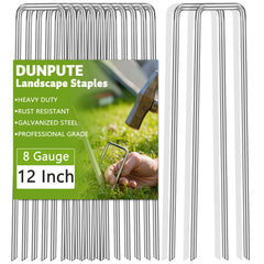 DUNPUTE front packaging showing 100-pack heavy-duty staples and long-term value