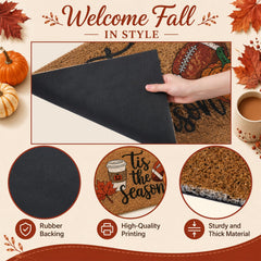 Dunzy printed football pumpkin and maple leaf detail for seasonal charm