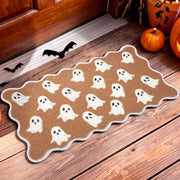 Dunzy front view of ghost doormat adding seasonal welcome and curb appeal