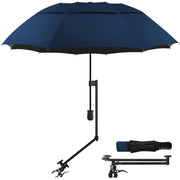 DUOUPA front view 53-inch canopy showing shade and portability benefit