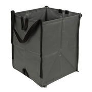 DURASACK front view showing durable gray bag and capacity benefit