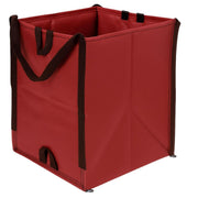 DURASACK red front view showing durable construction and large capacity benefit