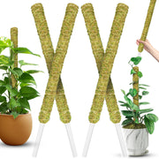 DUSPRO front view of 4-pack moss poles showing natural support benefits